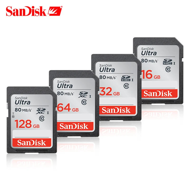 Карта памяти SanDisk Ultra/Extreme Pro sd карта SDXC/SDHC 64 ГБ 128 256 C10 16 32 Гб поддержка SD официальная