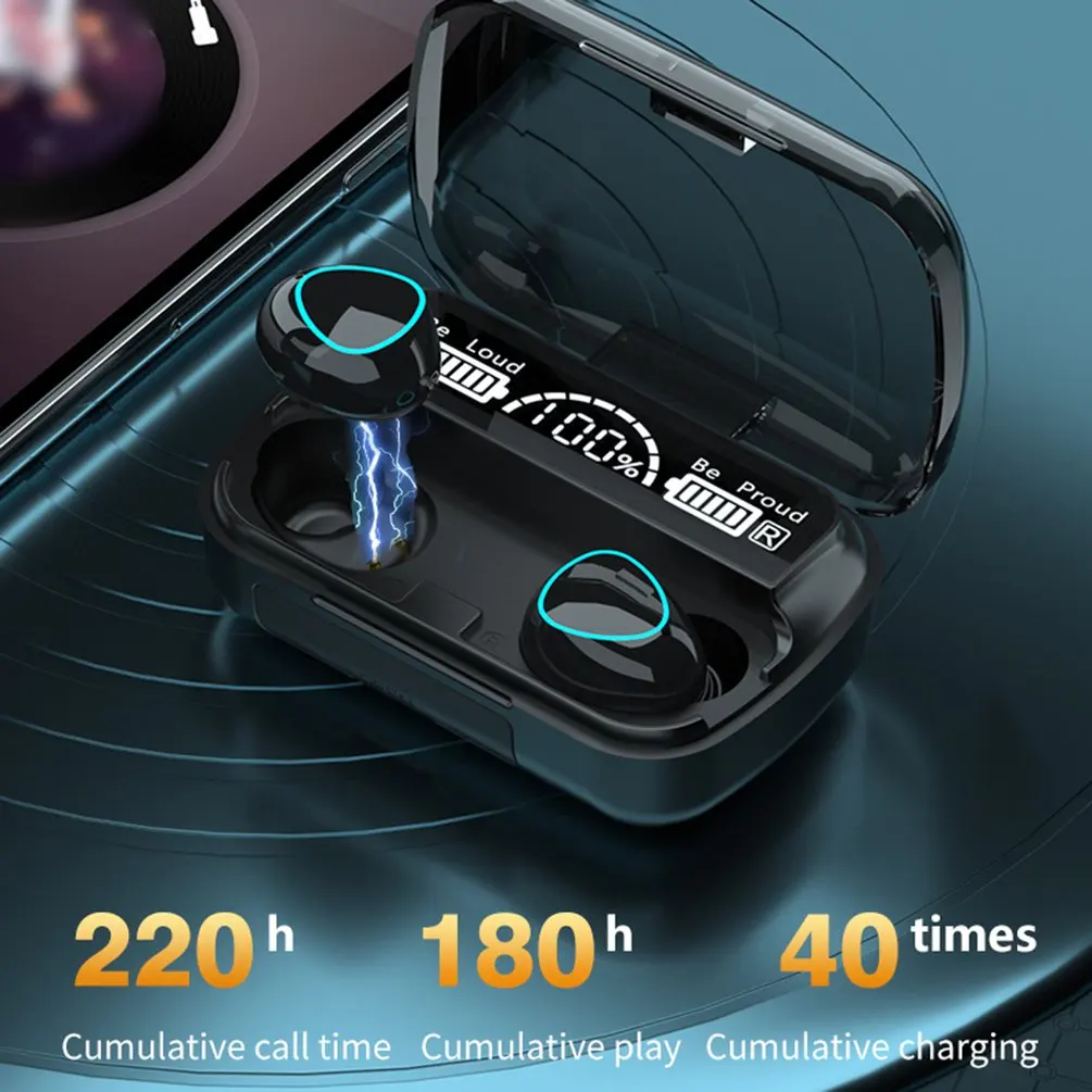 

Bluetooth 5.1 Earphones LED Charging Box Wireless Headphone 3D Stereo Sports Waterproof Earbuds Headsets Stereo Sound Earphone