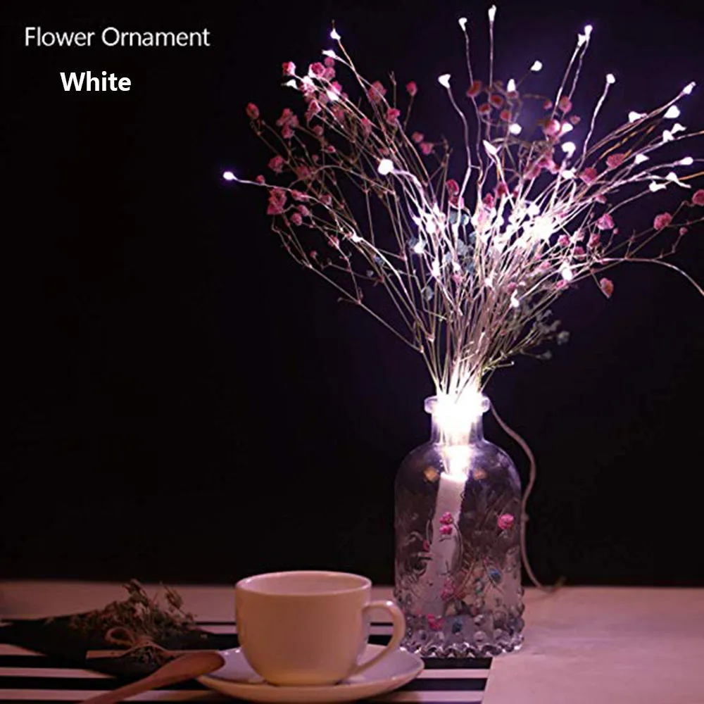 Firework Solar Power LED String Copper Wire Fairy Lights Xmas Party Decor Lamp