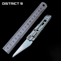 district 9 generation 8th titanium alloy utility knife tc21 tactical paper box opener portable edc knife