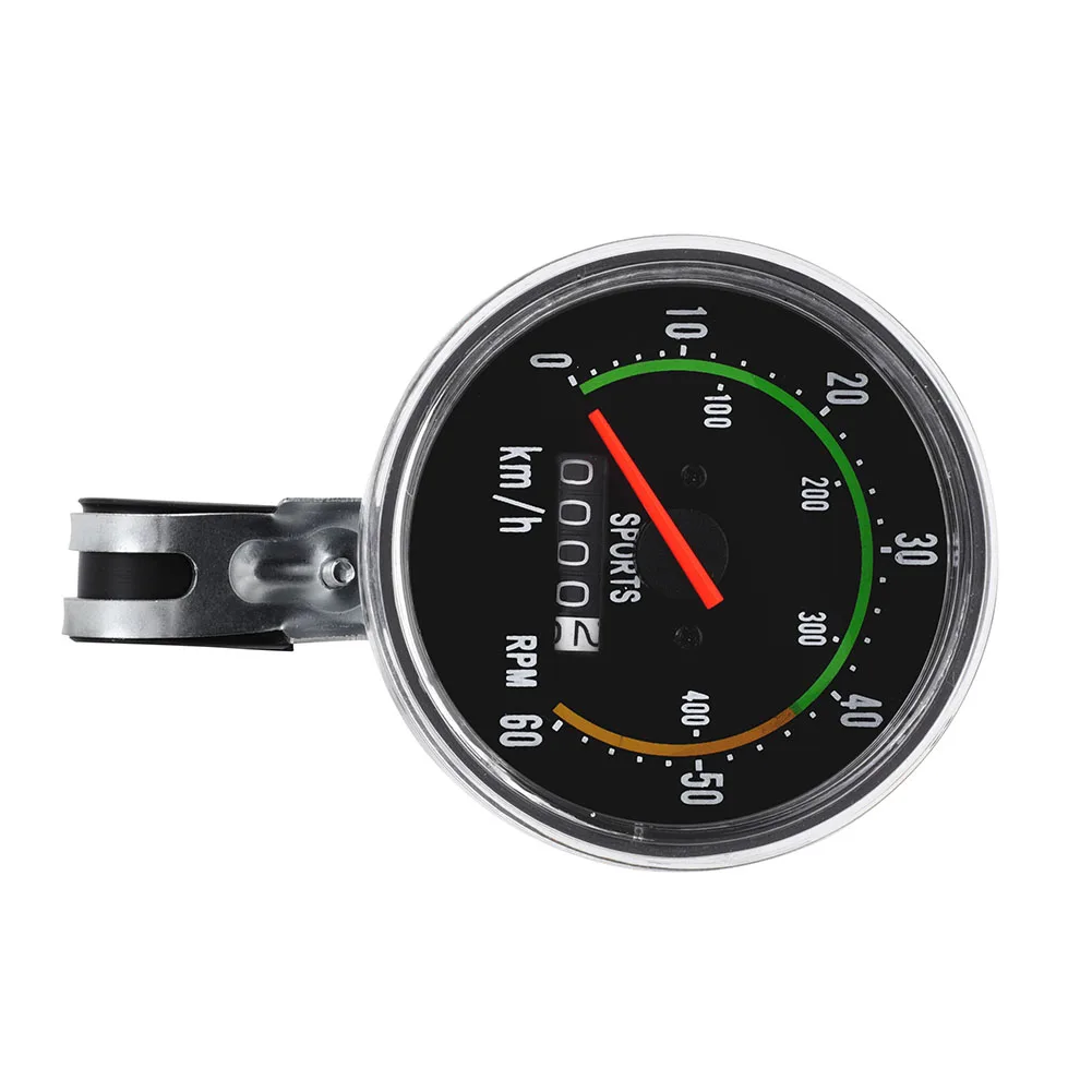 Механический велокомпьютер для велосипеда из алюминиевого сплава с показателем скорости, пробегом, секундомером и общими параметрами для трехколесного велосипеда.