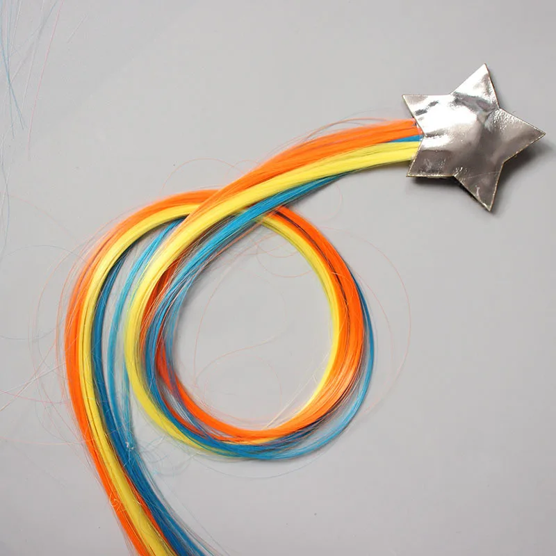 Разноцветные заколки для волос с единорогом девочек Детские блестящие Милые