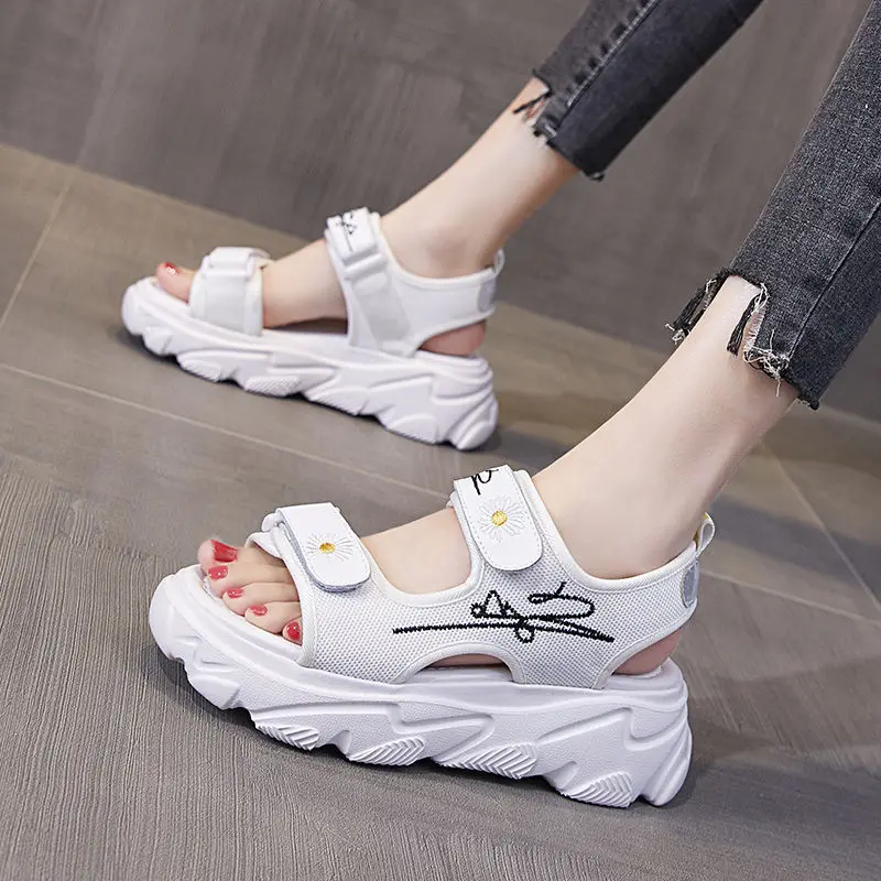 

Beach Sandals Fashion Shoes Woman Wedge Shoes Flat Platform Open Toe Summer Casual Women Shoes