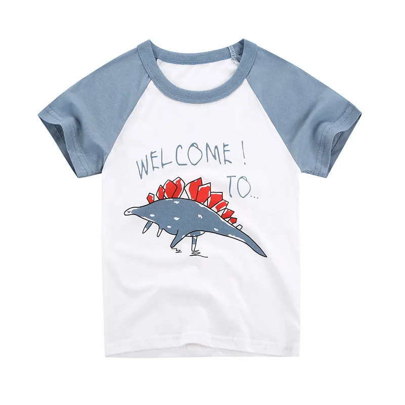 T-Shirt Summer Boys Girls New Pure Cotton Childrens Clothing High Quality Breathable Soft T Shirts Kids Baby Clothes Promotion | Детская