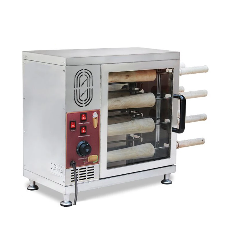 

Stainless Steel Hungarian Chimney Cake Oven Chimney Bread Roll Baking Machine Factory Direct Sales