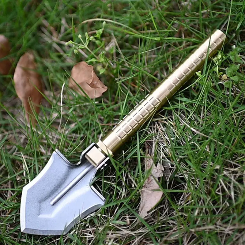 

3 in 1 Folding Shovel Multifunctional Pocket Knife Compass Outdoor Survival Tool for Garden Camping