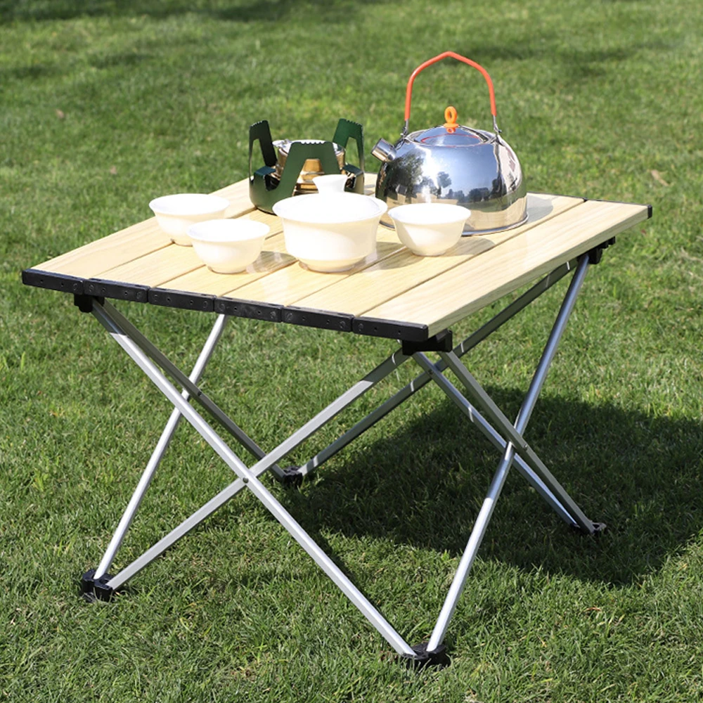 

Складной стол из алюминиевого сплава, ультралегкий портативный складной столик для кемпинга и пикника, для пляжа, рыбалки, барбекю, походов