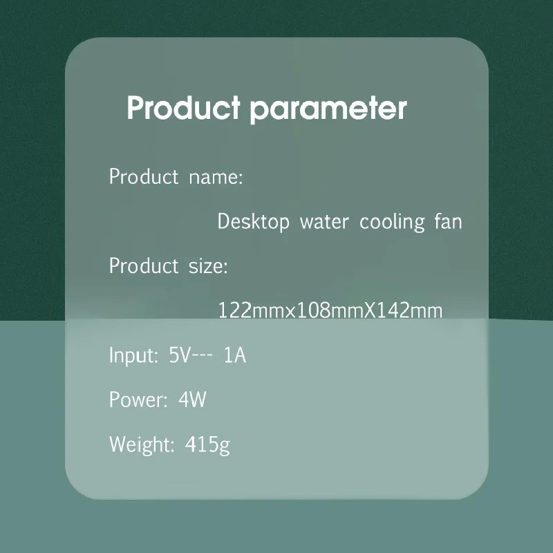 Увлажнитель с водяным охлаждением настольное охлаждение распылением USB