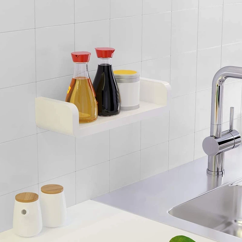 Плавающая полка настенная без сверления U ванная комната Органайзер Дисплей