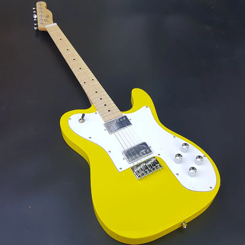 

Good Quality TL Electric Guitar Basswood Body Maple Fingerboard Chrome Hardware Lemon Yellow Color Gloss Finish