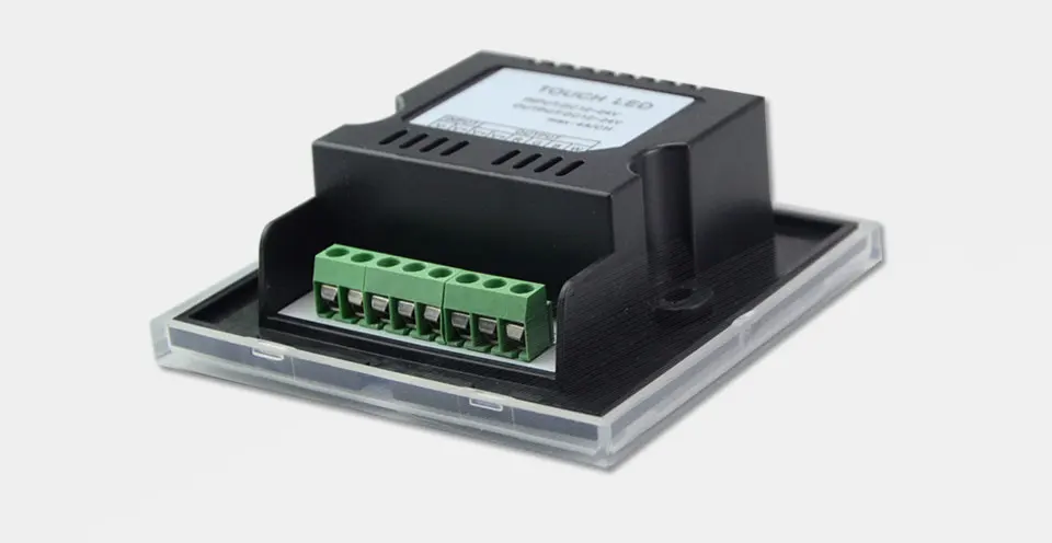 DC12V 4A* 4CH черная панель из закаленного стекла цифровой сенсорный экран диммер домашний настенный светильник переключатель для RGBW Светодиодная лента 4 канала