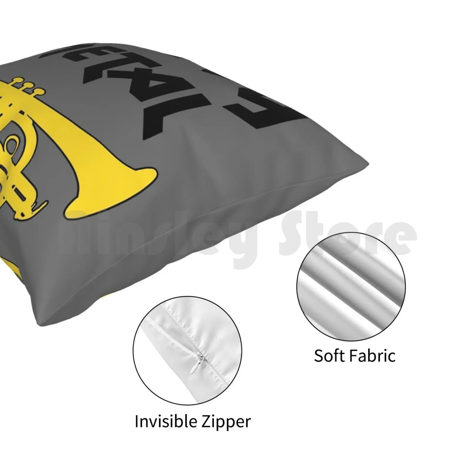 Cornet-тяжелый металл-забавный подарок-труба/Забавный подарок-Подушка-чехол с