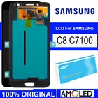 Оригинальный 5,5 ''AMOLED LCD для SAMSUNG Galaxy C8 C7100 C710F дисплей сенсорный экран дигитайзер сборка запчасти для ремонта
