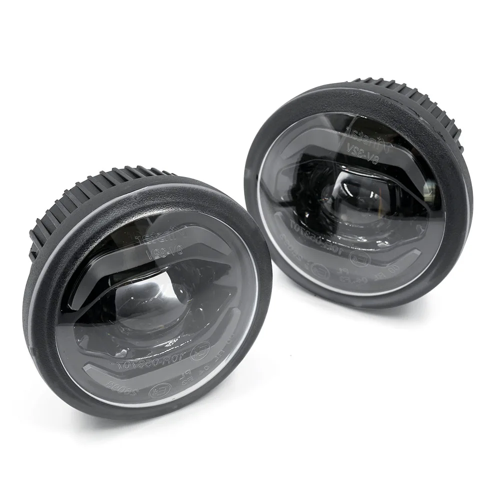 2 шт. светодиодный Противотуманные фары в сборе дымовые линзы белые светодиодные