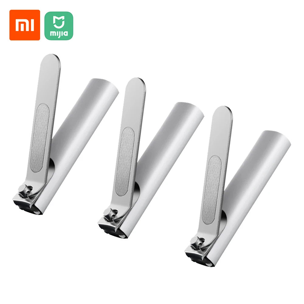 3 шт. Xiaomi Mijia кусачки для ногтей из нержавеющей стали с защитой от брызг триммер