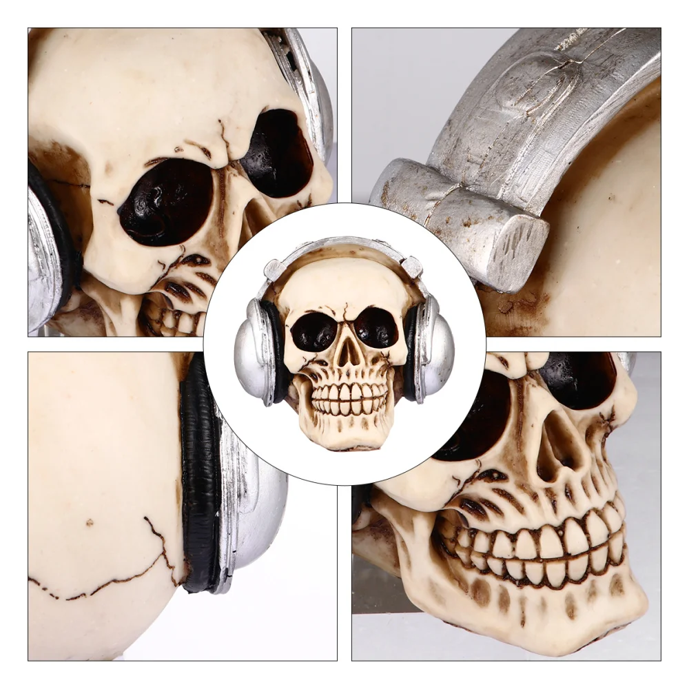 1 шт. статуя черепа Хэллоуина забавная скульптура реквизит для Хэллоуина|Статуи и