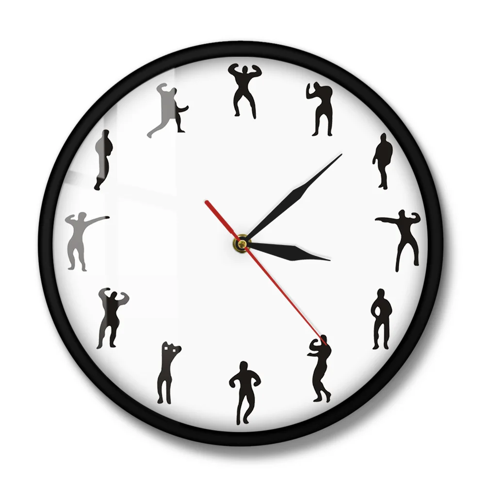 Настенные часы для тренажерного зала прекрасный Настенный декор тренировок