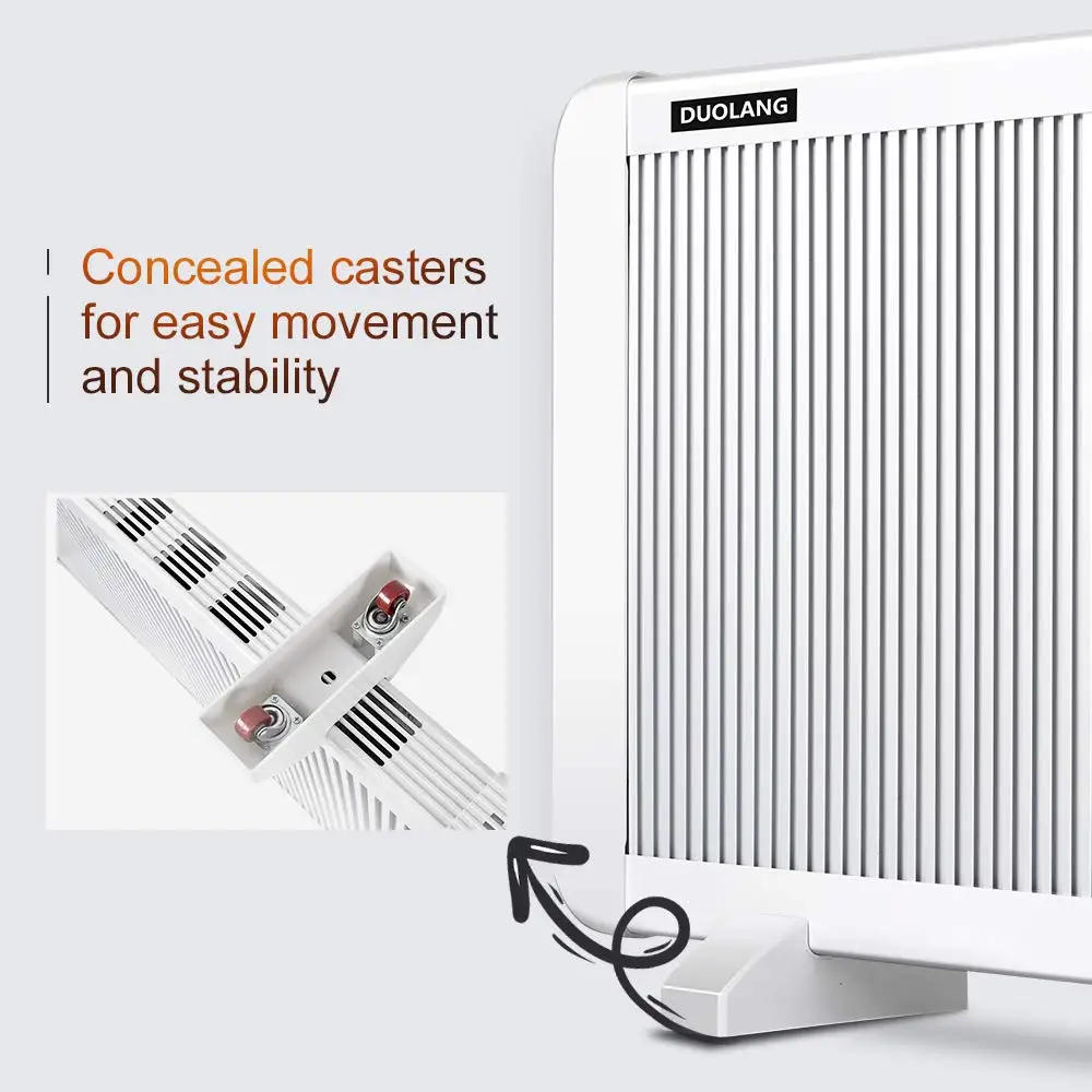 Электрический космический обогреватель 1500 Вт портативный тонкий конвекционный