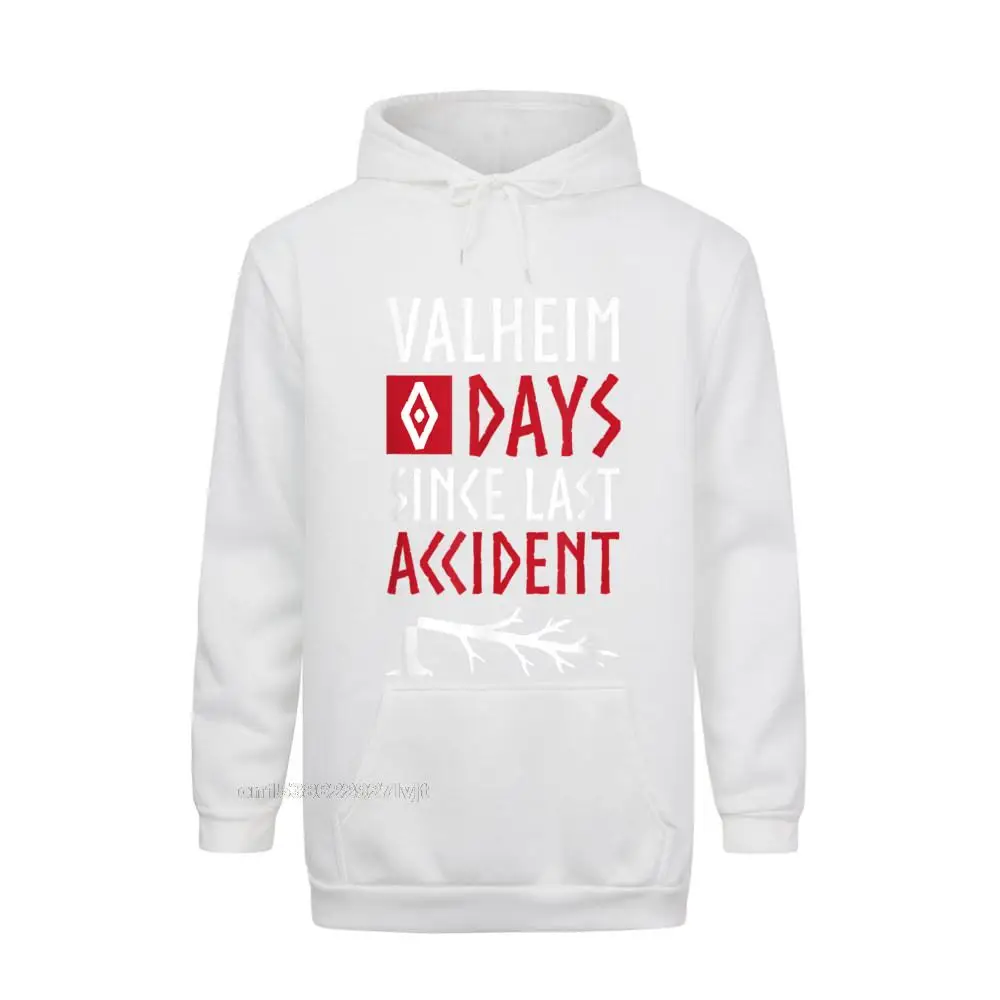 Days Since Last Accident Valheim Norse Funny Gamer Hoodie Design Pullover For Men Cotton Hooded Hoodies Printed Funny enlarge