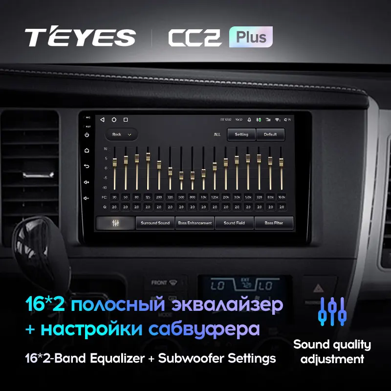 TEYES CC2L и CC2 Plus Штатная магнитола For Тойота Сиенна 3 XL30 Toyota Sienna 2014 - 2020 Android до 8-ЯДЕР 6 +