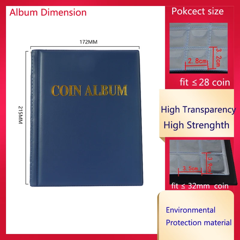 

OEM 250 openings World coin stock collection protection album