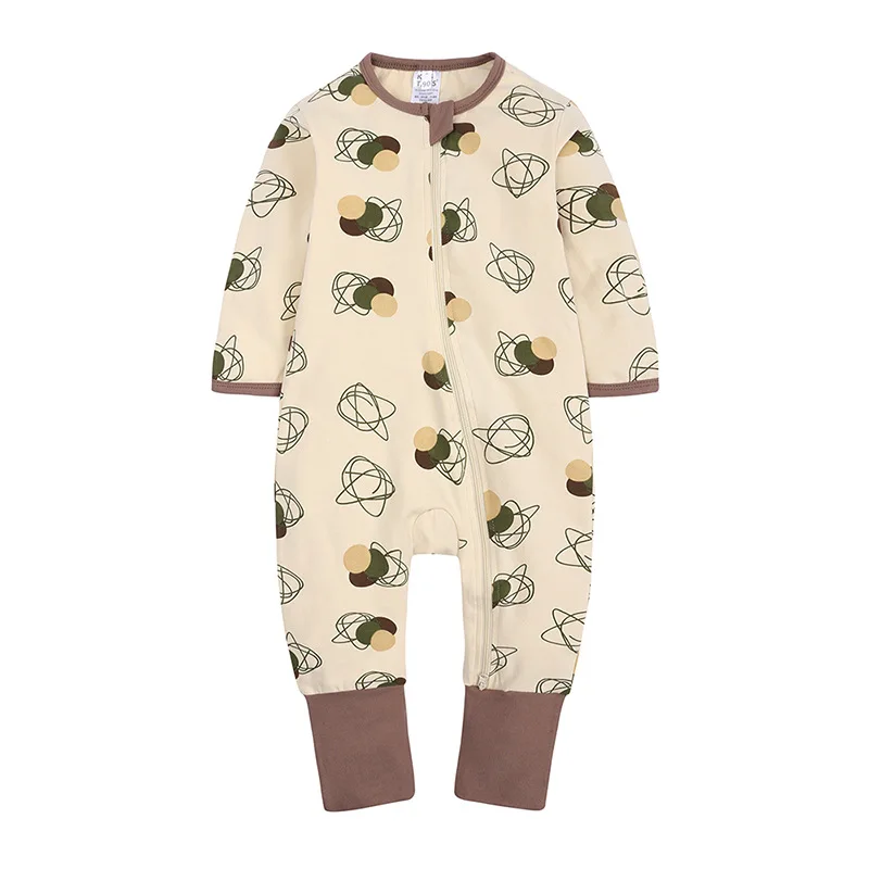 

HAYANA 2022 Spring New Baby Clothes Long Sleeve O-Neck Print Rompers Casual Outfit