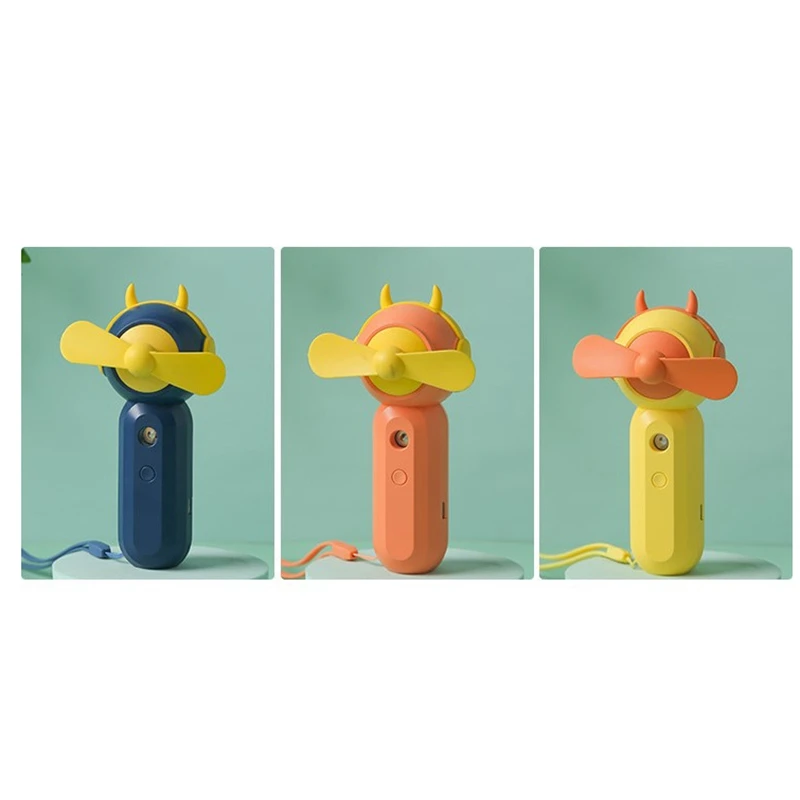 

Summer Spray Small Fan Rechargeable Water Replenishment Convenient Handheld Fan Small Devil Space Mini Humidifying Fan