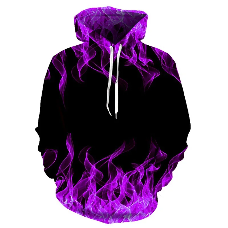 

2021 Autmn New Casual Flame Print Hoodies Sports Sweatshirts Streetwear Men Fashion Hoodie Men Donsignet