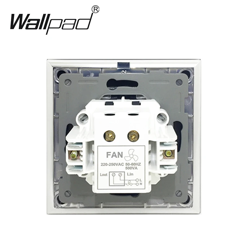 ЕС переключатель вентилятора регулятор с когтями Wallpad 110 250V серебристого цвета из