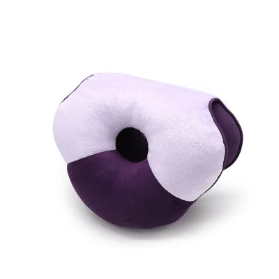 Light Purple Автомобильное массажное сиденье поясничная Подушка многофункциональная плюшевая украшающая сиденье Подушка для дивана кровать Офис складной бросок мягкая подушка - Название цвета: Light Purple