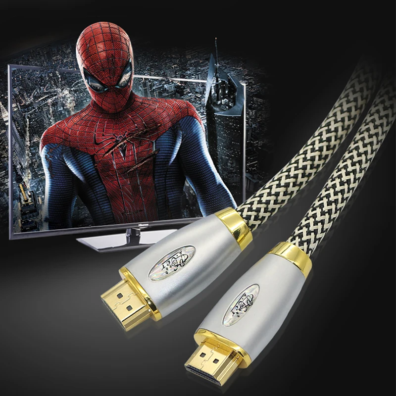 PCER HDMI кабель к 2 0 позолоченный HDR 4K для разветвителя расширитель адаптер