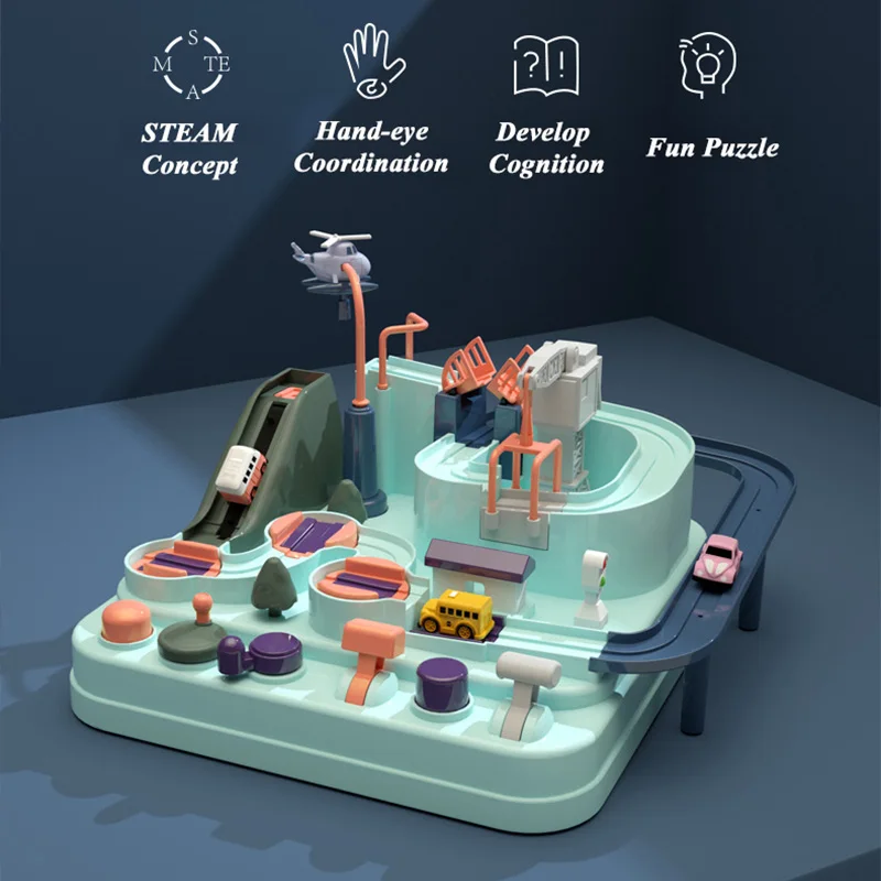 Обучающая игрушка на железной дороге экологически чистая детская для