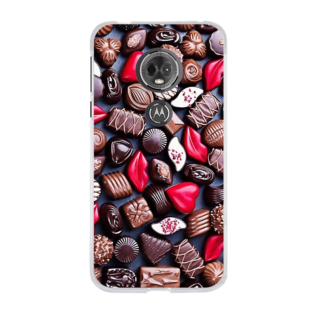 

For Motorola Moto E5 G6 Play Case Soft TPU Silicone Coque For Moto E5 G6 Play Cover Love Pattern Funda For Moto E 5th Gen. Capa