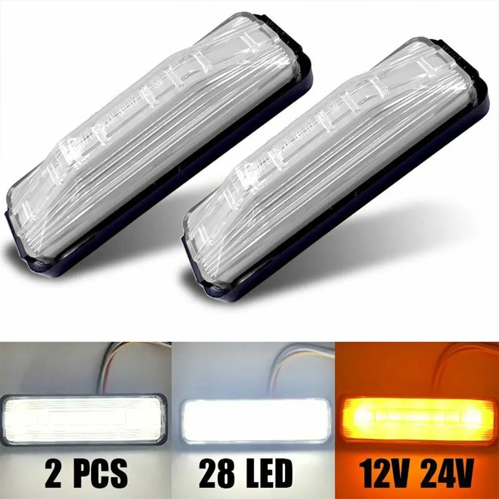 

2 шт., Автомобильные светодиодные ламсветильник 2835SMD с ABS + ПК