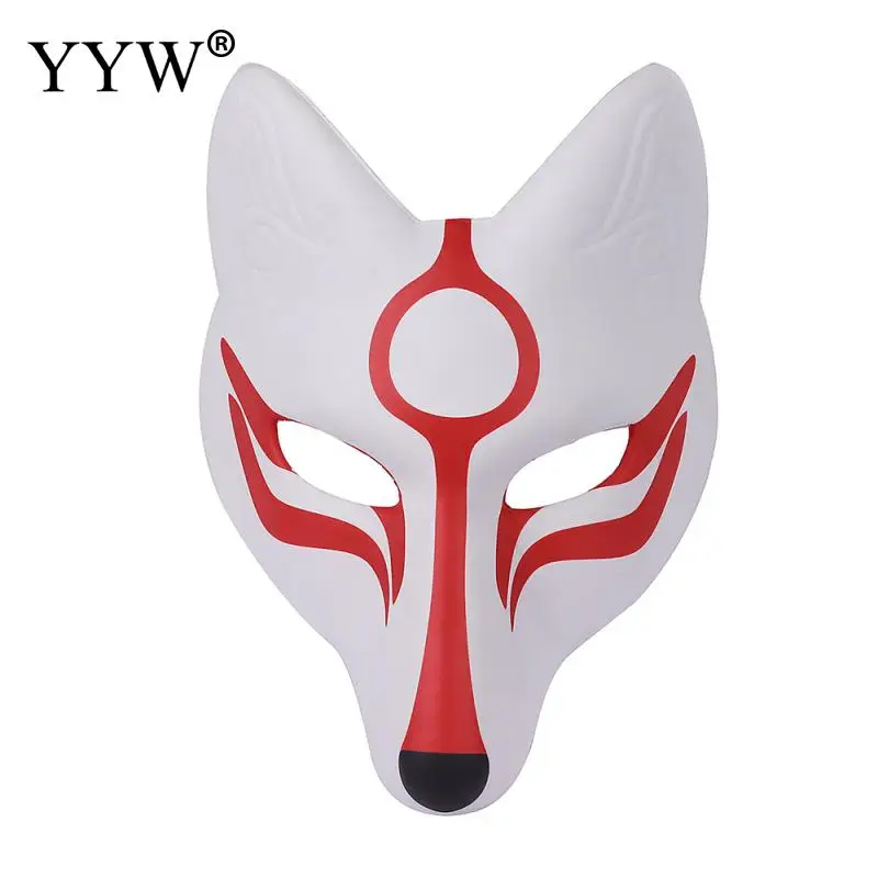 Лисья маска для вечеринки маскарадные маски в виде животных Хэллоуина с рисунком