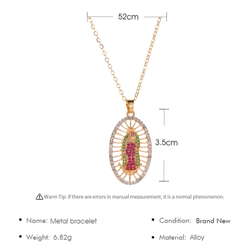 Девственная Мария Кулон Ожерелье Bijoux (украшения своими руками) с украшением в