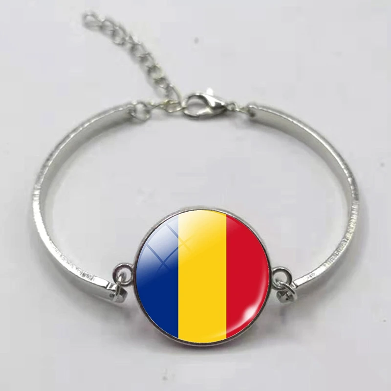 Стеклянный браслет с изображением флага Испания Италия Португалия Греция флаг