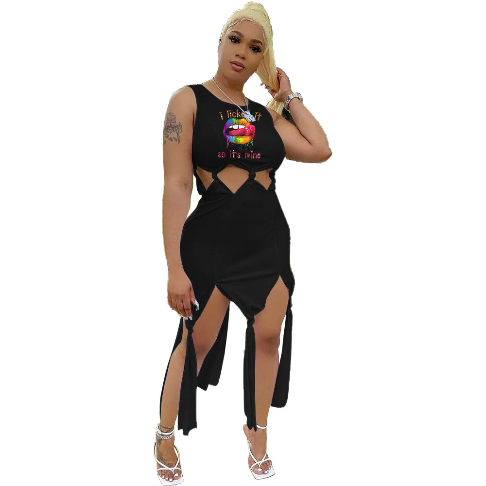 

Женское платье, одежда, женское однотонное асимметричное привлекательное асимметричное платье с круглым вырезом, бахромой и завязкой, опто...