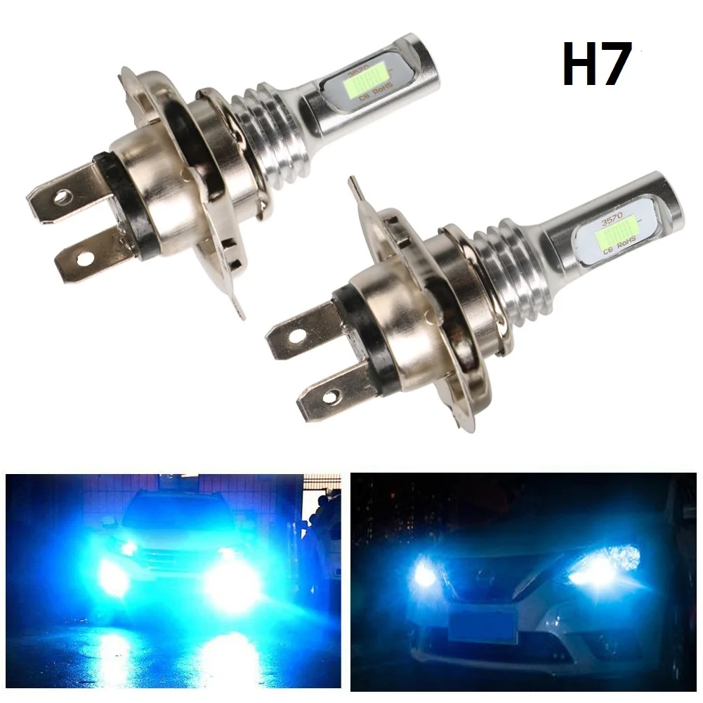 Bostar 2 шт низкого потребления высокое Мощность 3570 чип светодиодный лампы фары