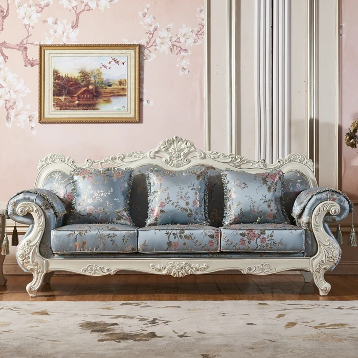 

Luxurious sitting room sofa cloth art sofa combination corner artical solid wood rural sofa can unpick and wash