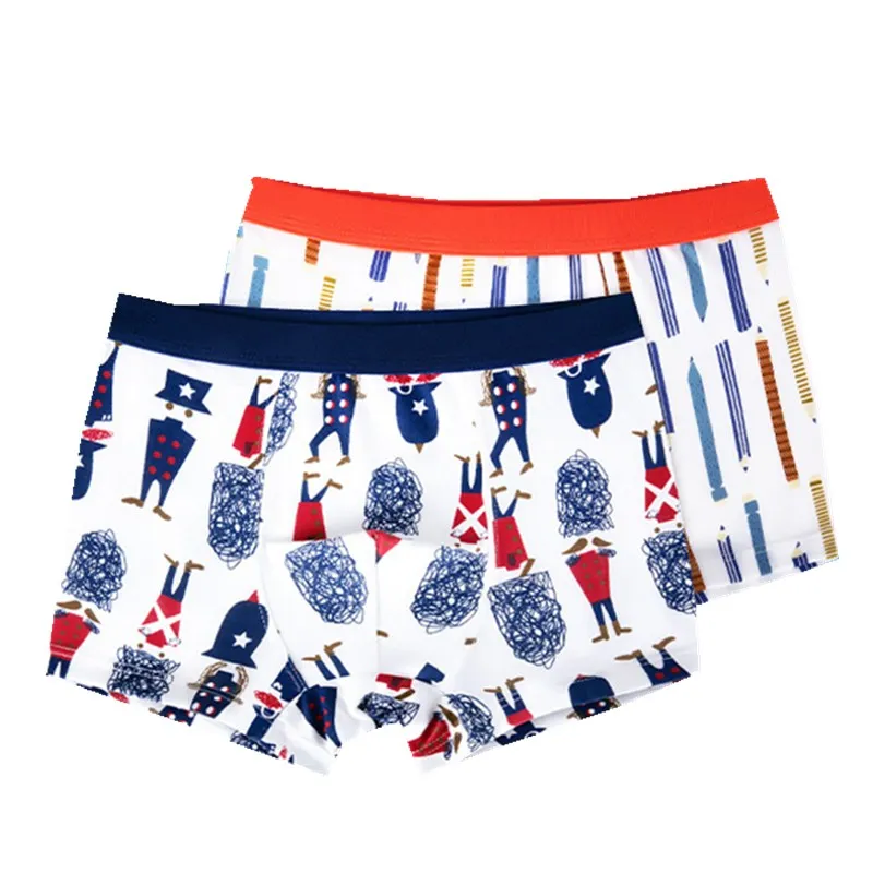 2 шт./компл. нижнее белье для мальчиков Нижнее детей брючки малышей Трусики