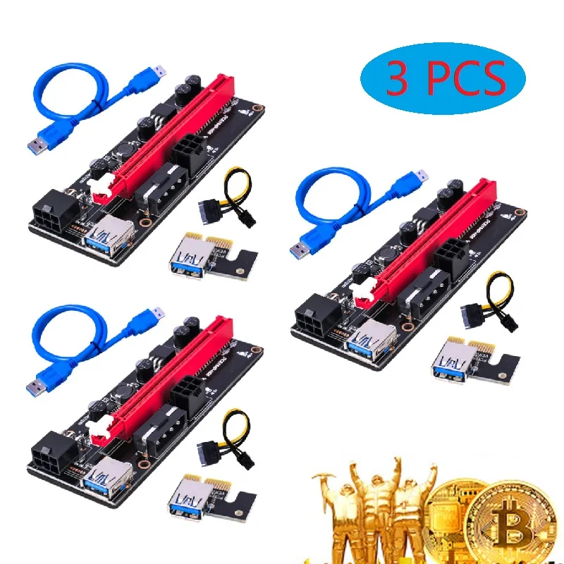 3 шт новейший ver009 usb 3 0 pci e райзер ver 009s экс