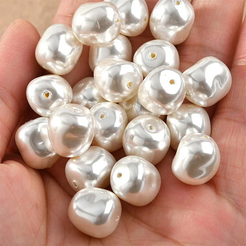 Имитация бусин в стиле барокко прямые жемчужные бусины из камня серьги сделай