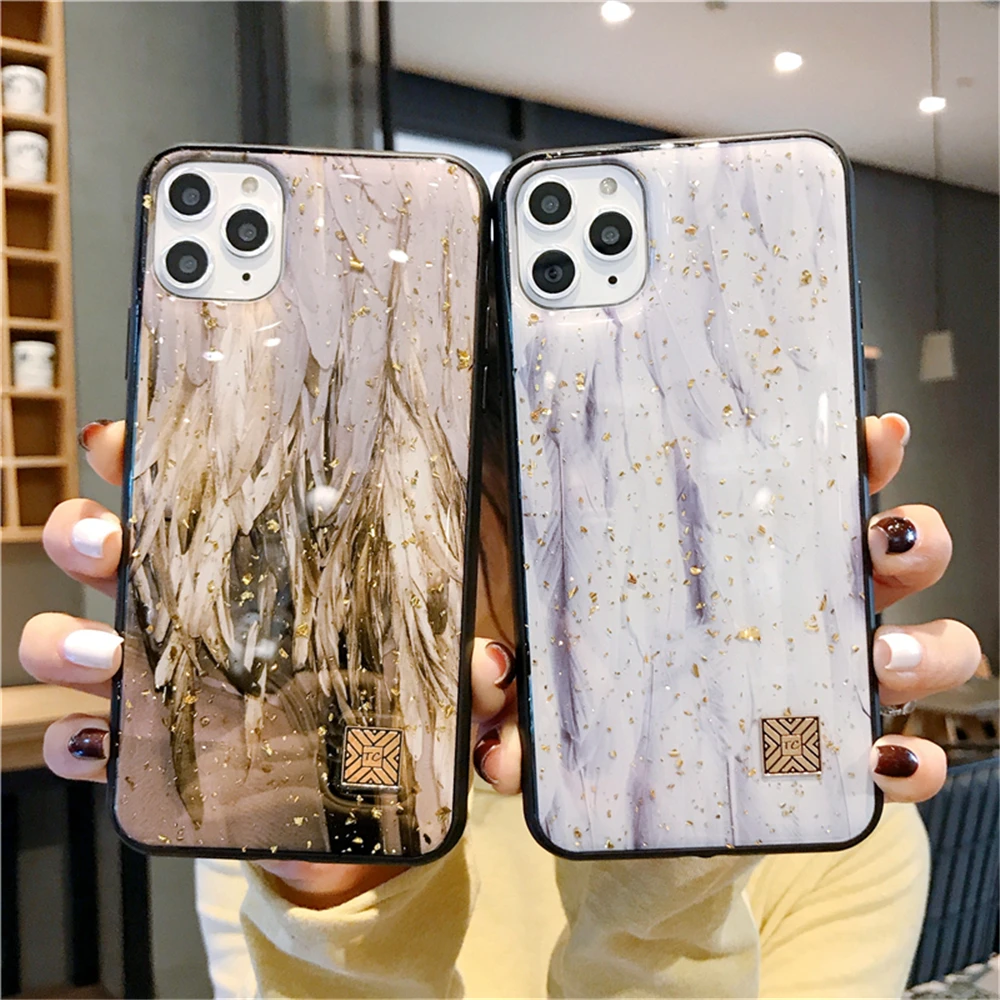 Блестящий чехол для телефона iPhone 12 Pro 11 Max XS XR X 7 8 6s Plus Mini SE 2020|Бамперы| |