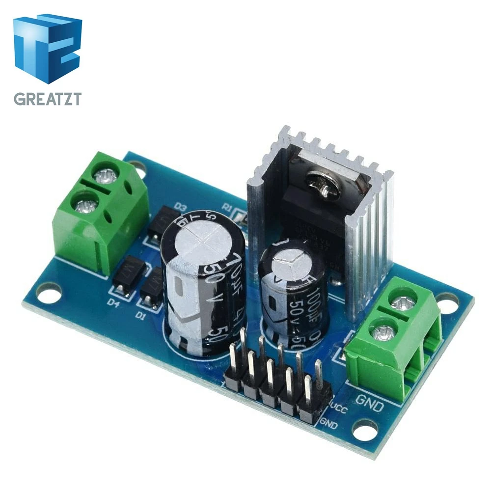 GREATZT AC / DC 12V 1.5A регулятор напряжения фильтр выпрямитель модуль L7812 понижающий блок