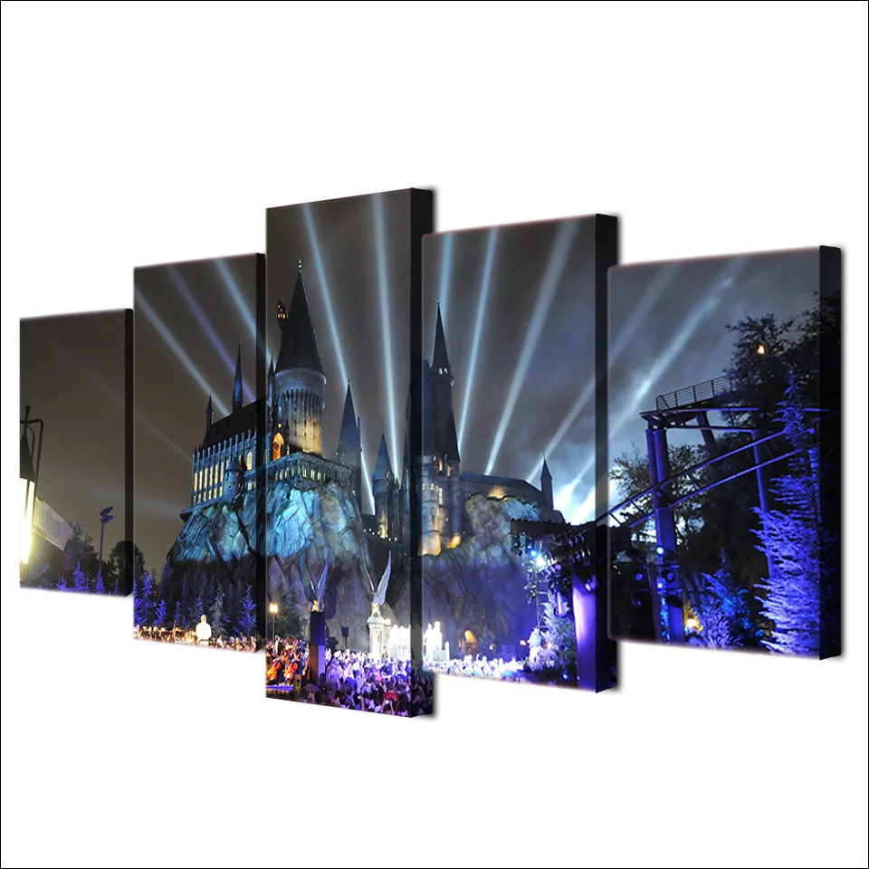 

Home Decor Frame Living Room HD Printed Canvas Poster 5 Pieces Shiva Parvati Ganesha Paintings Wall Art Abstract Pictures Art