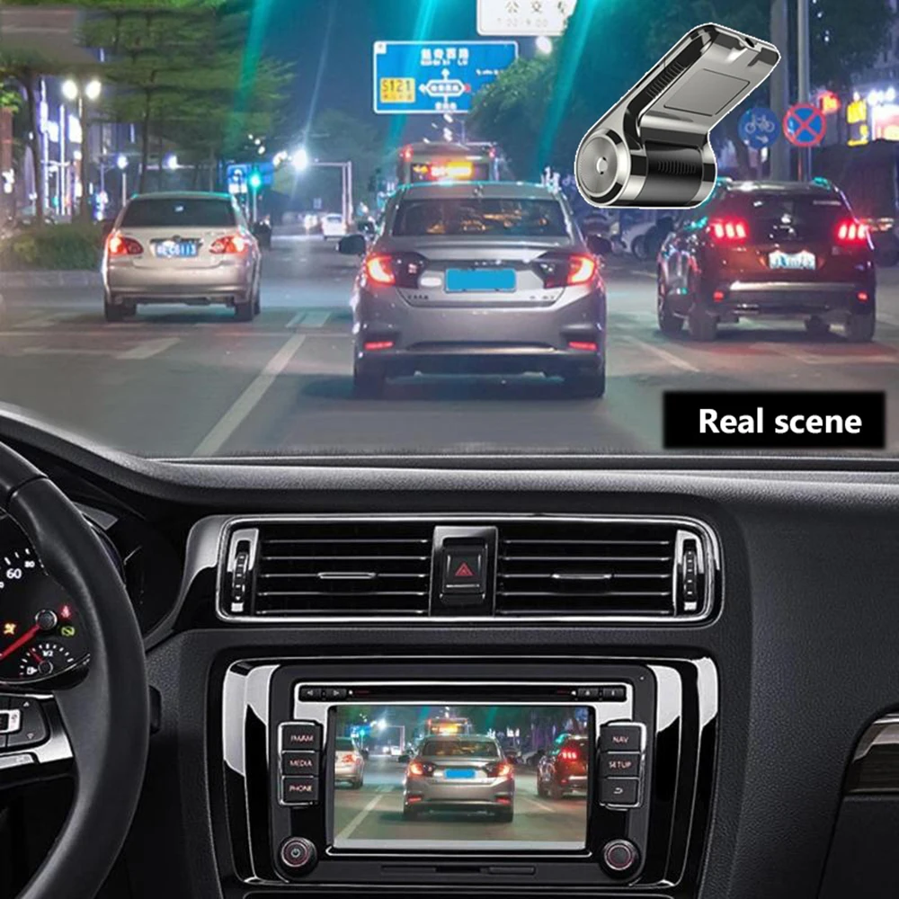 Автомобильный видеорегистратор с Wi-Fi объектив s 1080P камера заднего вида