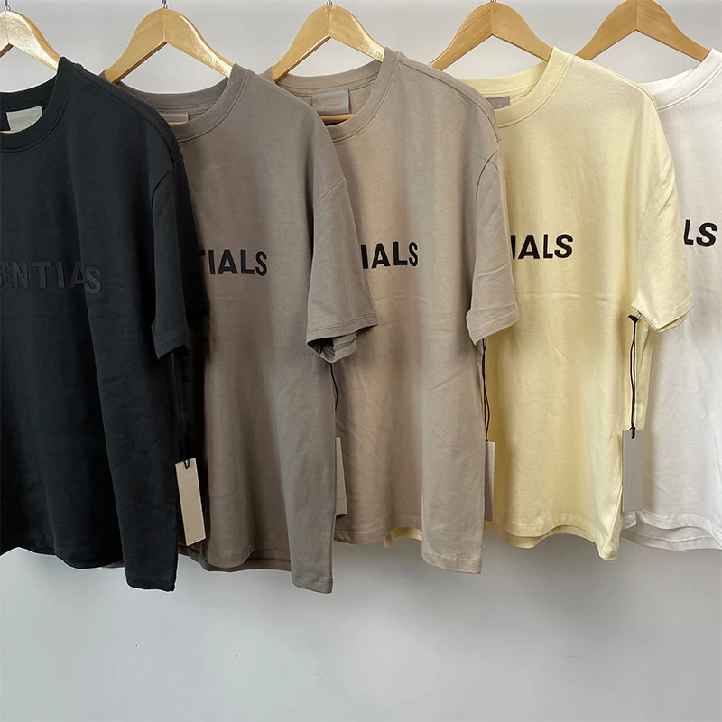 

2020SS T shirt Letter Rubber Print short sleeve Tshirt long sleeve Casual Fashion Men T-shirt Autumn Hip Hop Tee