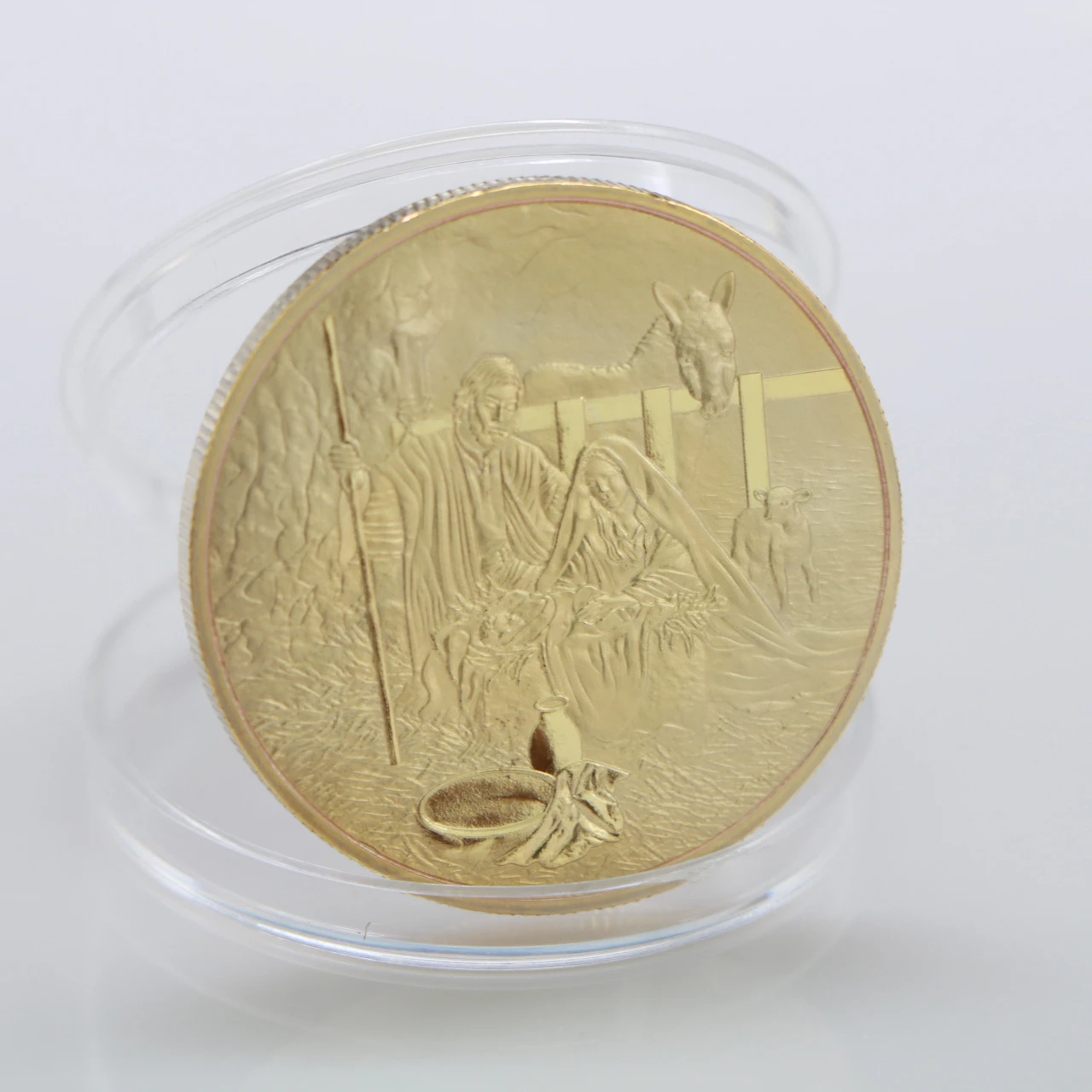 Иисус Последний Ужин золотое покрытие сувенирная монета искусство Рождество |