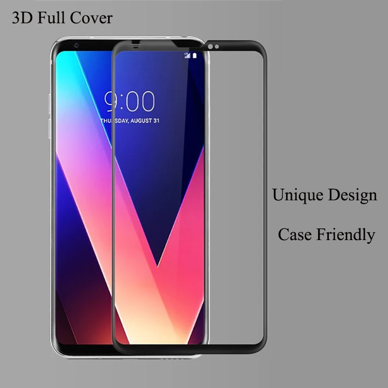 v30plus glass 3d full cover for lg v30 plus v30 tempered glass screen protector for lg v30plus free global shipping